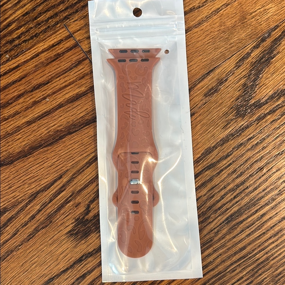 Brown Silicone Watch Band
